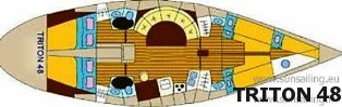 Ιστιοπλοϊκό TRITON.48 κάτοψη