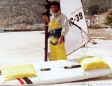 Ο Βαρδής με το windsurf